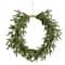 24" Pre-Lit Holiday Christmas Cascading Pine Wreath